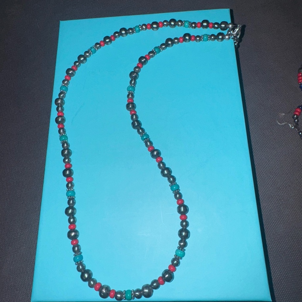 Navajo Pearls Ranch Colorful Necklace